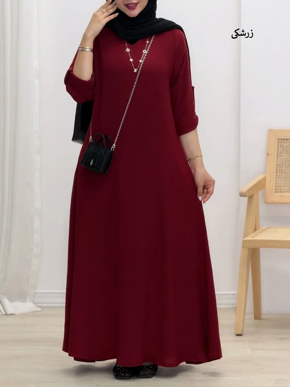4484-پیراهن سوپرکلوش ایتالیایی (ایراددار)